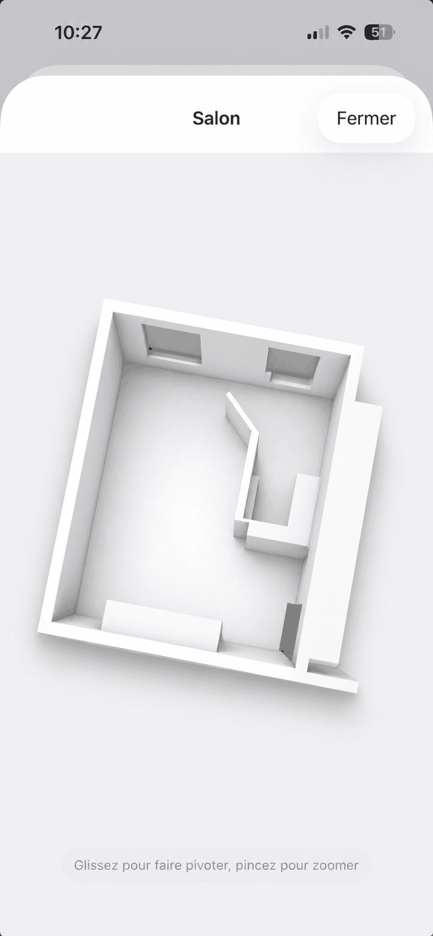 MDB Pro iPhone — Pièce 3D et mesures LiDAR