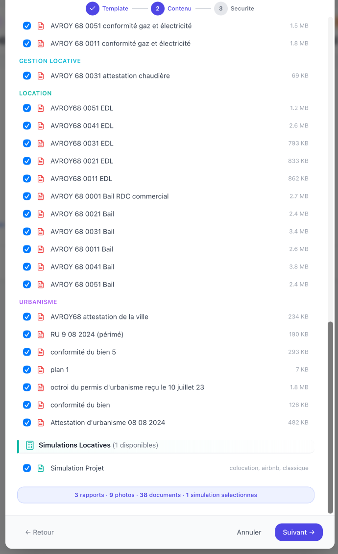 38 documents, 9 photos, 3 rapports